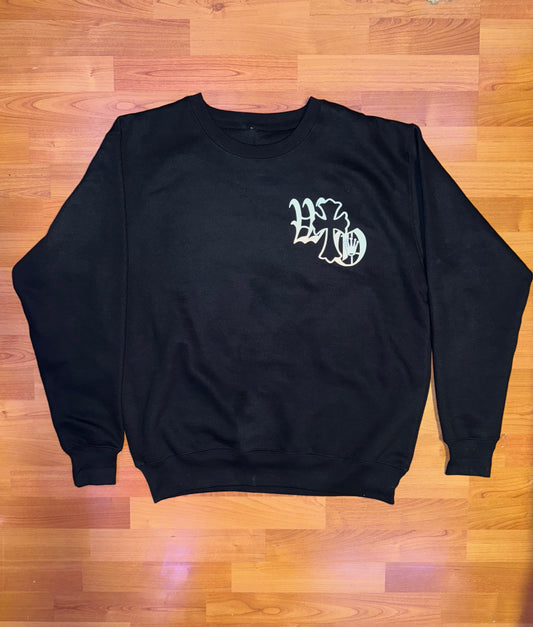 WTO BLK CREWNECK